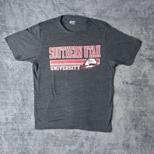 Southern Utah Mens Shirt Size Medium Short Sleeve Casual Gray University